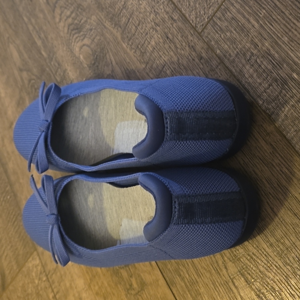Clarks Cloudsteppers Women's Blue Knit Ballet Flats Comfort Cushion Bow Size 7.5 - Picture 3 of 8